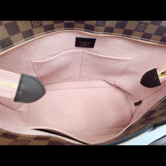 Authentic❤️Louis Vuitton Jersey Tok Zip Tote Crossbody Handbag Damier Leather - Picture 14 of 14